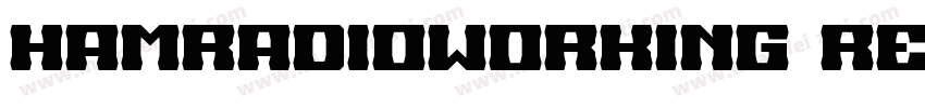 HamRadioWorking Regular字体转换